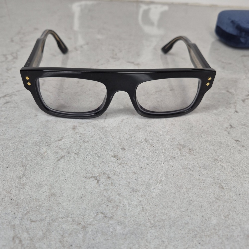 Gucci GG1085O Square Full Rim Black Plastic Eyeglass Frames 52-21-145 - Picture 6 of 11